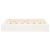 vidaXL Legowisko dla psa, białe, 61,5x49x9 cm, lite drewno sosnowe