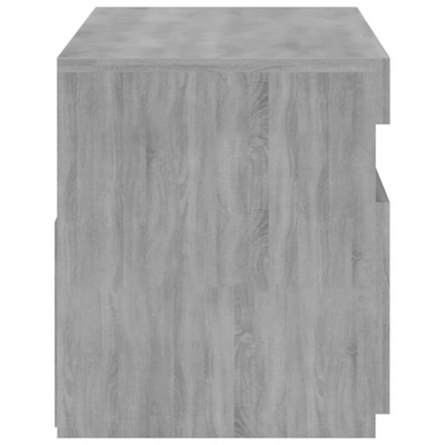 vidaXL Szafka pod TV z oświetleniem LED, szary dąb sonoma, 75x35x40 cm