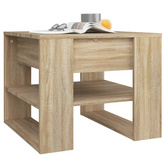 vidaXL Stolik kawowy, dąb sonoma, 55,5x55x45, materiał drewnopochodny