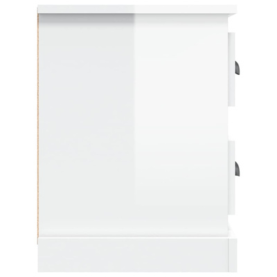 vidaXL Szafka pod TV, wysoki połysk, biała, 102x35,5x47,5 cm