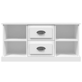 vidaXL Szafka pod TV, biała, 99,5x35,5x48 cm, materiał drewnopochodny