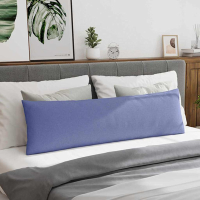 Poduszki na sofę 2 pcs Niebieski dżins 145 x 40 cm tkanina