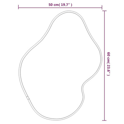 vidaXL Lustro ścienne, złote, 60x50 cm