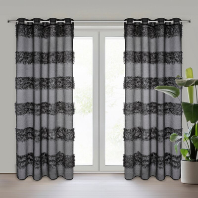 Firana Margaret czarna 140x250