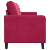 Sofa z miejscem do przechowywania Czerwone wino Poliester