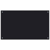 Panel ochronny do kuchni, czarny, 100x60 cm, szkło hartowane
