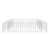 vidaXL Podwyższona donica gabionowa, galwanizowana stal, 100x100x20 cm