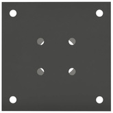 Okrągły kotwicy gruntowej 4 pcs antracytowy 15 x 15 x 15 cm