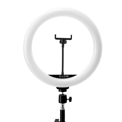GLOW lampa pierścieniowa ring 10" RGB bsc ze statywem 10W 148019