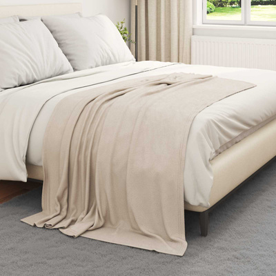 Koce narzutowe 6 pcs Beżowy 170 x 130 cm Polar