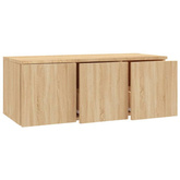 vidaXL Szafka pod TV, dąb sonoma, 80x34x30 cm, materiał drewnopochodny
