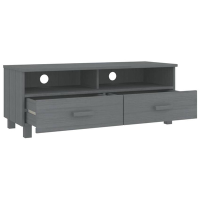 vidaXL Szafka pod TV HAMAR, ciemnoszara, 106x40x40 cm, drewno sosnowe