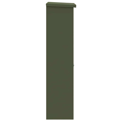 Skrzynka na przesyłki oliwkowy 44,5 x 29 x 110,5 cm Stal