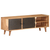 vidaXL Szafka pod TV, 115x30x39 cm, lite drewno akacjowe