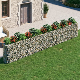 vidaXL Podwyższona donica gabionowa galwanizowane żelazo 610x50x100 cm