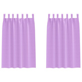 Firany blackout z kółkami 2 pcs Fioletowy 175 x 140 cm