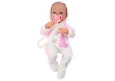 Lalka Bobas Ze Smoczkiem Body Jednorożec Różowy Kocyk Akcesoria 35 cm