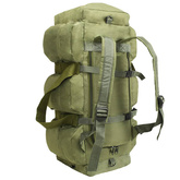 Torba wojskowa 3-w-1, worek w stylu militarnym, 90 L, oliwkowa