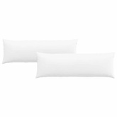 Poduszki na sofę 2 pcs Biały 120 x 40 cm tkanina