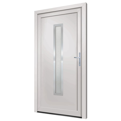 Drzwi wejściowe, białe, 108x200 cm, PVC vidaXL