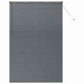 Żaluzje weneckie Ciemnoszary 220 x 140 cm Aluminium