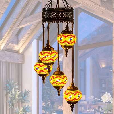 Lampa wisząca mozaikowa orientalne ULFN323A