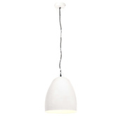 Industrialna lampa wisząca, 25 W, biała, okrągła, 42 cm, E27