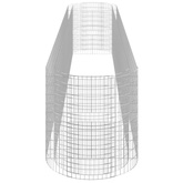Podwyższona donica gabionowa galwanizowane żelazo 600x100x100cm