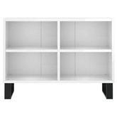 vidaXL Szafka pod TV, biała, wysoki połysk, 69,5x30x50 cm