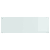 Panel kuchenny Biały 120 x 40 cm szkło hartowane