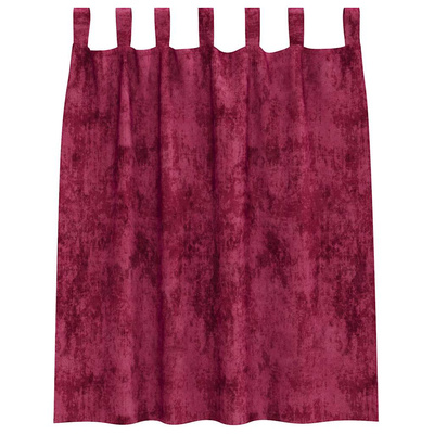 Zasłony z weluru 2 pcs Czerwone wino 140 x 140 cm Aksamit