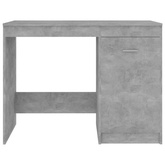 vidaXL Biurko, szarość betonu, 100x50x76 cm, materiał drewnopochodny