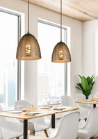 Lampa sufitowa wisząca candellux sfinks 31-43306 stożek e27 ażurowy patyna