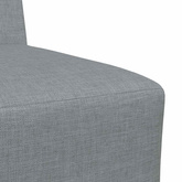 Modułowa sofa bez podłokietników 3 szt. Jasnoszary tkanina