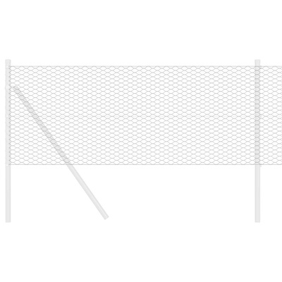 Ogrodzenie heksagonalne 0,8 x 100 m PVC Szary