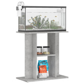Stojak pod akwarium Betonowy Szary 60x30x60 cm Drewno konstrukcyjne