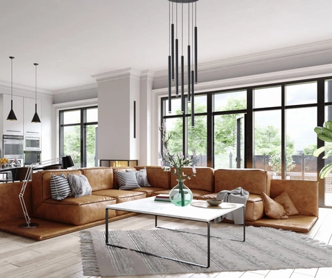 Lampa wisząca Ultrathin czarna 7