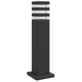 Zewnętrzna lampa stojąca, czarna, 50 cm, aluminium