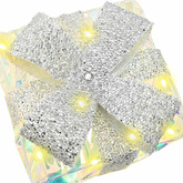 Pudełko Prezentowe 3 pcs Ciepła biel 20 x 20 x 20 cm PET