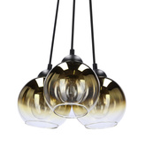 nubia lampa wisz ca czarny 3x60w E27 klosz z oty