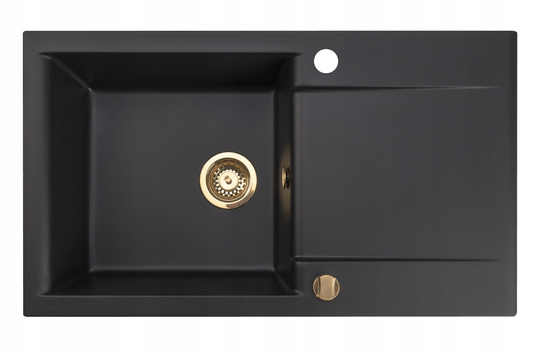 Zlewozmywak Estein 86 8M / czarny metalik
