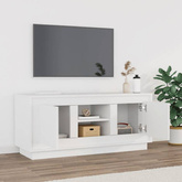 Szafka pod TV, biała, 102x35x45 cm, materiał drewnopochodny vidaXL