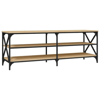 vidaXL Szafka pod TV, dąb sonoma, 140x40x50 cm materiał drewnopochodny