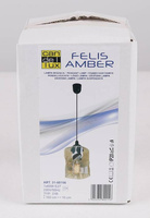 Lampa wisząca szklana czarna/bursztynowa Felis 31-00156