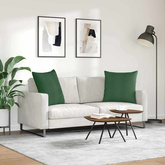 Poduszki na sofę 2 pcs Ciemna zieleń 60 x 60 cm