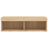 vidaXL Szafka pod TV z oświetleniem LED, dąb sonoma, 100x30x30 cm