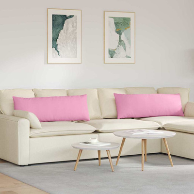 Poduszki na sofę 2 pcs Różowy 120 x 40 cm tkanina