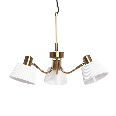 Lampa wisząca żyrandol Złoto biały 3xE14 Abruzzo Dali