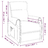 vidaXL Fotel masujący, czarny, sztuczna skóra