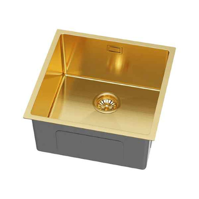 Zlewozmywak stalowy podwieszany Rita gold